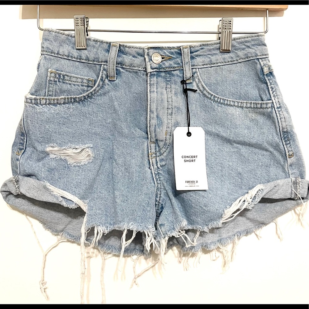 Denim jean shorts